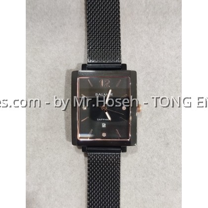 Balmer 26mm Square Crystal Ladies Watch 8165M BK-48